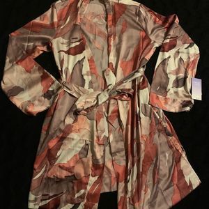 Star above robe with top for woman